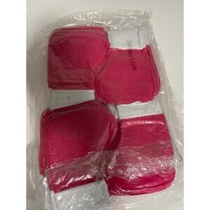 100 Pcs Hot Pink‎ Mini Christmas Stockings Bulk 5.9 x 3.2 Inch